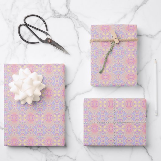 rosa geschenkpapier set (Vorderseite)