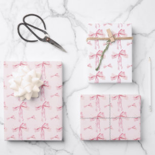 Rosa Geschenkverpackung Coquette Geschenkpapier Ro Set
