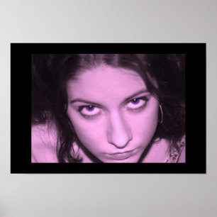 rosa Gesicht Poster