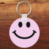 Rosa Gesicht Schlüsselanhänger (Vorderseite)