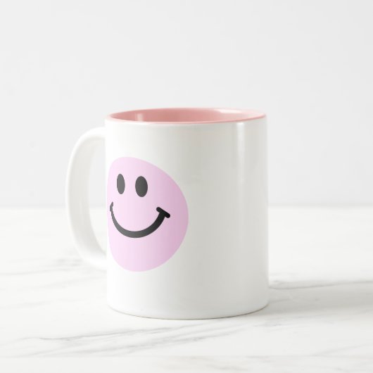 Rosa Gesicht Zweifarbige Tasse (Vorderseite Links)