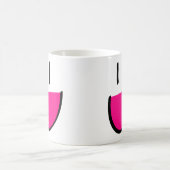 Rosa Gesichts-Kaffee/Tee-Tasse (weiß) Kaffeetasse (Mittel)
