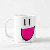 Rosa Gesichts-Kaffee/Tee-Tasse (weiß) Kaffeetasse (Links)