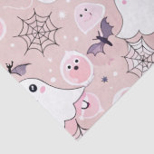 Rosa Gespenster & Halloween Elemente Nahtloses Mus Seidenpapier (Detail)