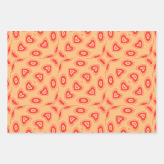 Rosa Gestaltung Geschenkpapier Set (Vorderseite 3)