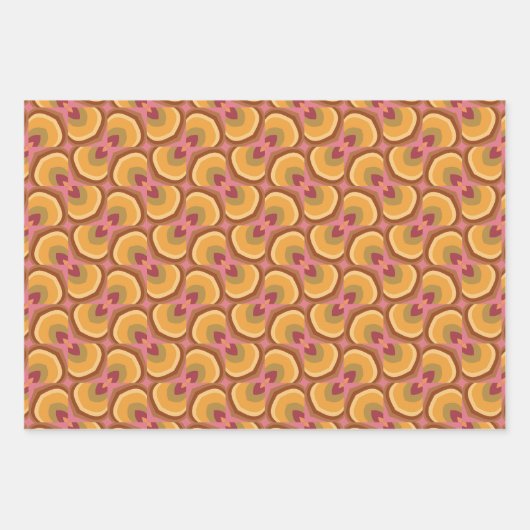 Rosa Gestaltung Geschenkpapier Set (Vorderseite 2)