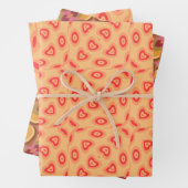 Rosa Gestaltung Geschenkpapier Set (Beispiel)