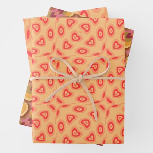 Rosa Gestaltung Geschenkpapier Set (Beispiel)