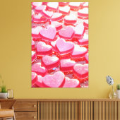 Rosa gesteppte Leinwand (Insitu (Wohnzimmer))