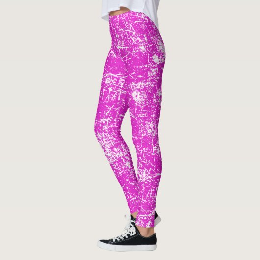 Rosa gestörter Blick Leggings (Links)