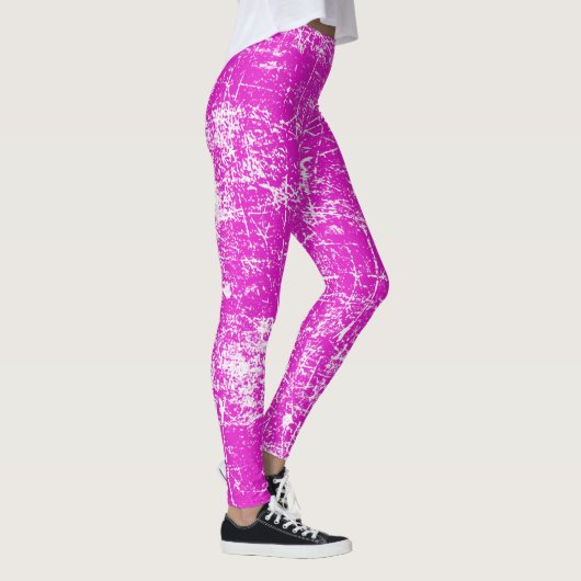 Rosa gestörter Blick Leggings (Rechts)
