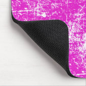 Rosa gestörter Blick Mousepad (Ecke)