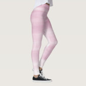 Rosa gestreifte Gamaschen Leggings (Rechts)