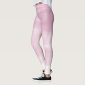 Rosa gestreifte Gamaschen Leggings (Links)