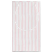 Rosa gestreifte Geschenktasche Kleine Geschenktüte (Rückseite)