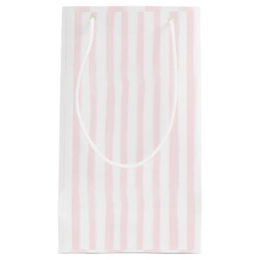 Rosa gestreifte Geschenktasche Kleine Geschenktüte (Vorderseite)