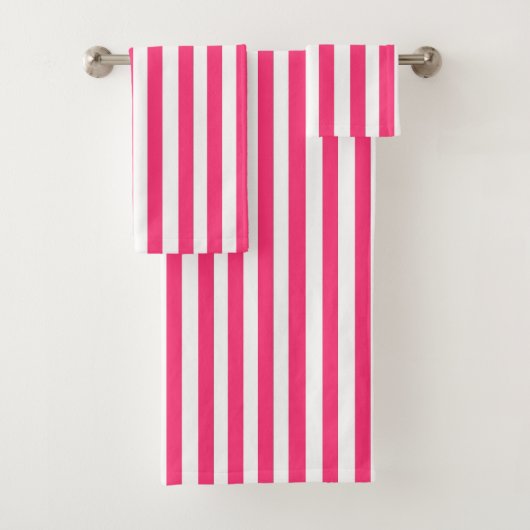 Rosa Gestreifte Handtücher (Insitu)