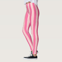 Rosa gestreifte Leggings