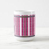 Rosa gestreifte Tasse (Mittel)