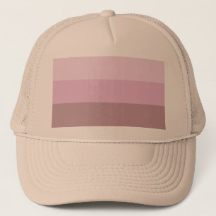 Rosa gestreifter Ombre Truckerkappe