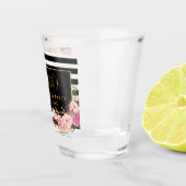 Rosa gestreiftes Junggeselinnen-Abschieds-mit Schnapsglas (Rechts)