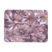 Rosa gestrichene Blume Magnet (Horizontal)