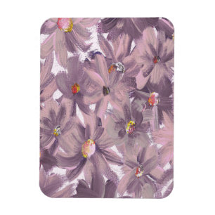 Rosa gestrichene Blume Magnet