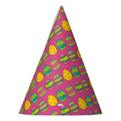 Rosa gestrichene farbenfrohe Ostern Korb Ei Jagd E Partyhütchen (Links)