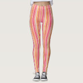Rosa gestrichene Leggings (Vorderseite)