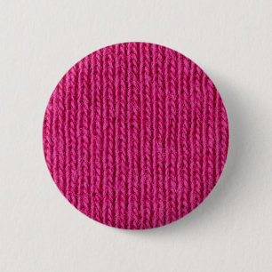 Rosa gestrickte Wolle Button