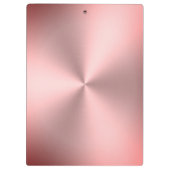 Rosa gestromtes Metallsehen Klemmbrett (Rückseite)