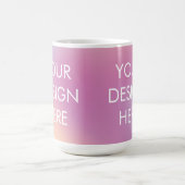 Rosa getönter groovy Custom-Mug Kaffeetasse (Mittel)