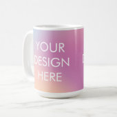 Rosa getönter groovy Custom-Mug Kaffeetasse (Vorderseite Links)