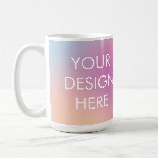 Rosa getönter groovy Custom-Mug Kaffeetasse (Links)