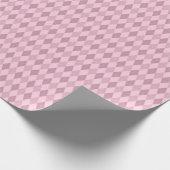 Rosa getöntes Argyle-Geschenkpapier Geschenkpapier (Ecke)