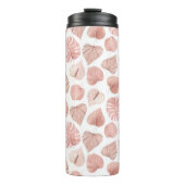 Rosa getrocknete Blätter Thermosbecher (Vorderseite)