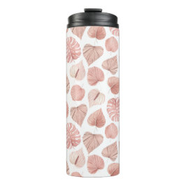 Rosa getrocknete Blätter Thermosbecher