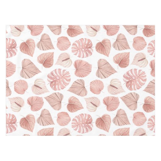 Rosa getrocknete Blätter Tischdecke (Vorderseite (Horizontal))