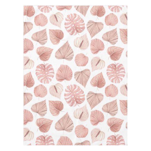 Rosa getrocknete Blätter Tischdecke (Vorderseite)