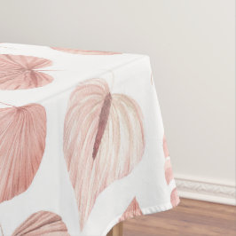 Rosa getrocknete Blätter Tischdecke