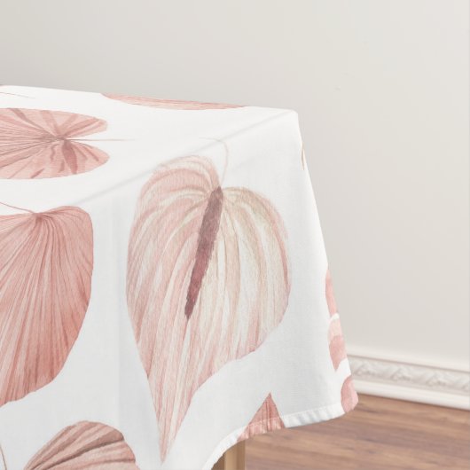 Rosa getrocknete Blätter Tischdecke (Beispiel)