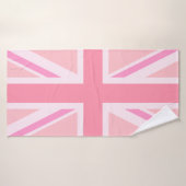 Rosa Gewerkschafts-Jack/Flagge Badehandtuch (Badehandtuch)