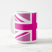 Rosa Gewerkschafts-Jack-Tasse Kaffeetasse (Vorderseite Links)