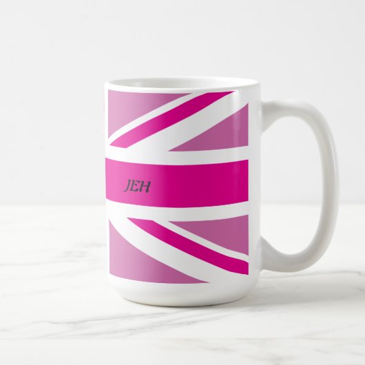 Rosa Gewerkschafts-Jack-Tasse Kaffeetasse (Rechts)