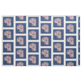 Rosa Gewindelehrstoff Stoff (Fat Quarter (45,7 x 55,9 cm))
