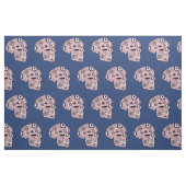 Rosa Gewindelehrstoff Stoff (Fat Quarter (45,7 x 55,9 cm))