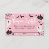 Rosa Ghost Baby Duschduschabwaschkarte Begleitkarte (Vorderseite)