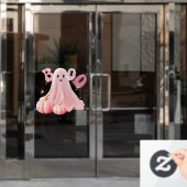 Rosa Ghost-Boo-Fensterheber Fensteraufkleber (Büro Tür)