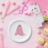 Rosa Ghost Halloween Papierplatte Pappteller (Party)