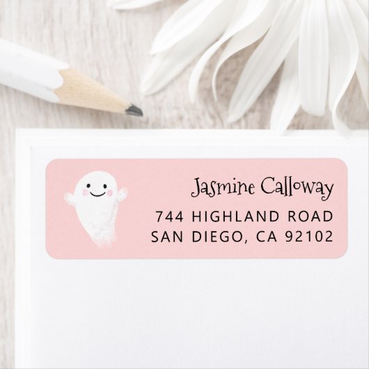 Rosa Ghost-Rücksendeadresse (Insitu)